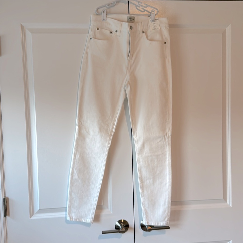 NWT white toothpick J crew jeans.
